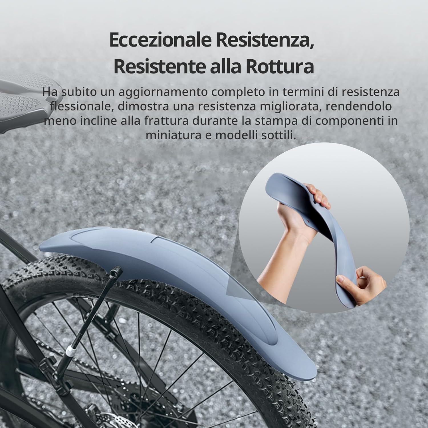 ANYCUBIC Resina Tough 2.0 per Stampanti 3D, Grigio 4KG - immagine 2