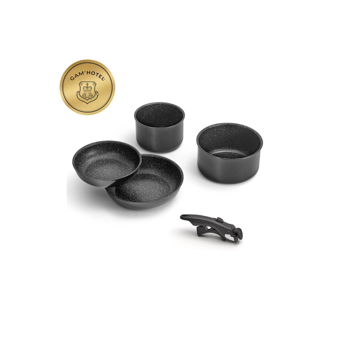 Gam'hotel - Set di pentole 5 pezzi in alluminio
