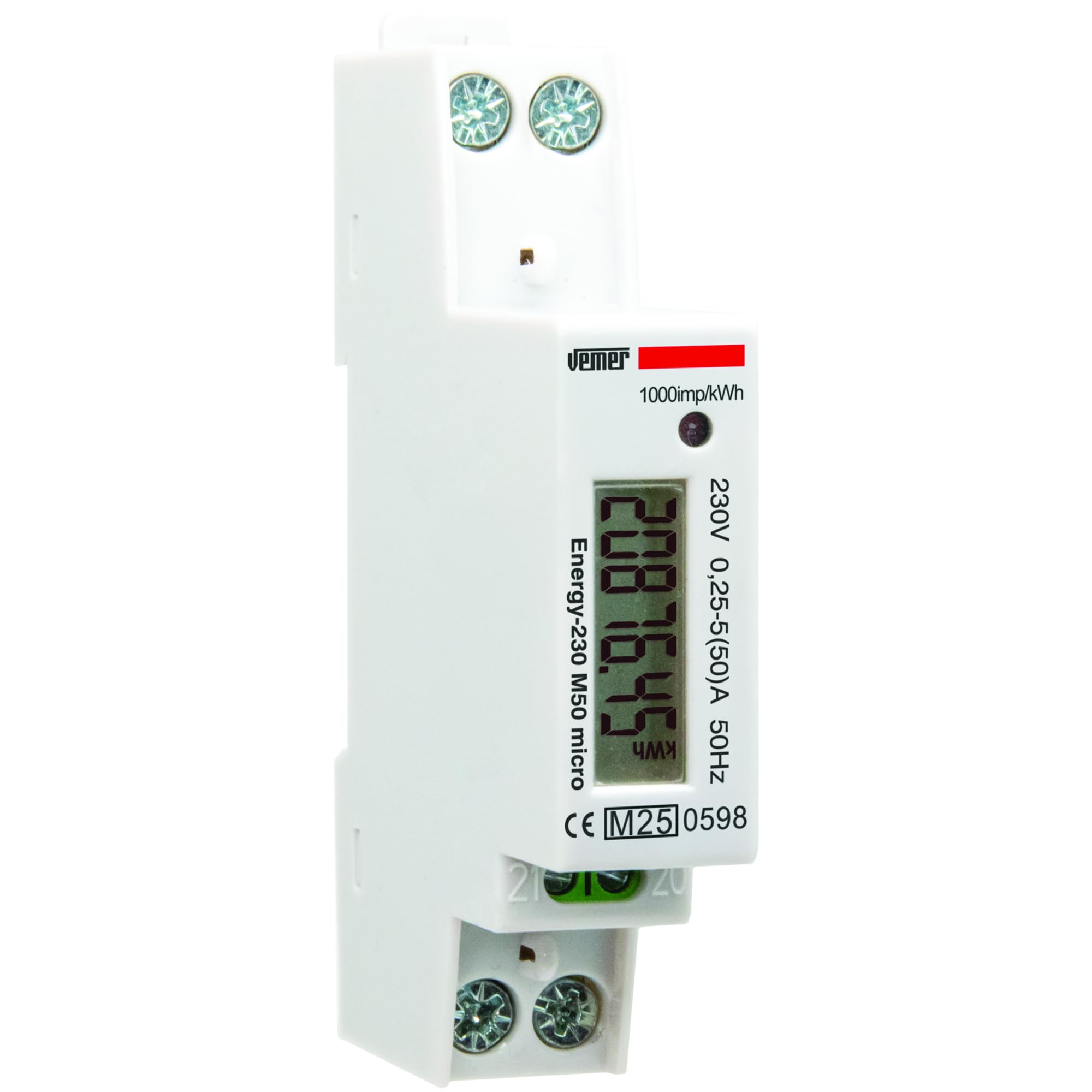 Vemer VE798900 ENERGY 230 M50 MICRO - Contatore Energia Monofase | Velz