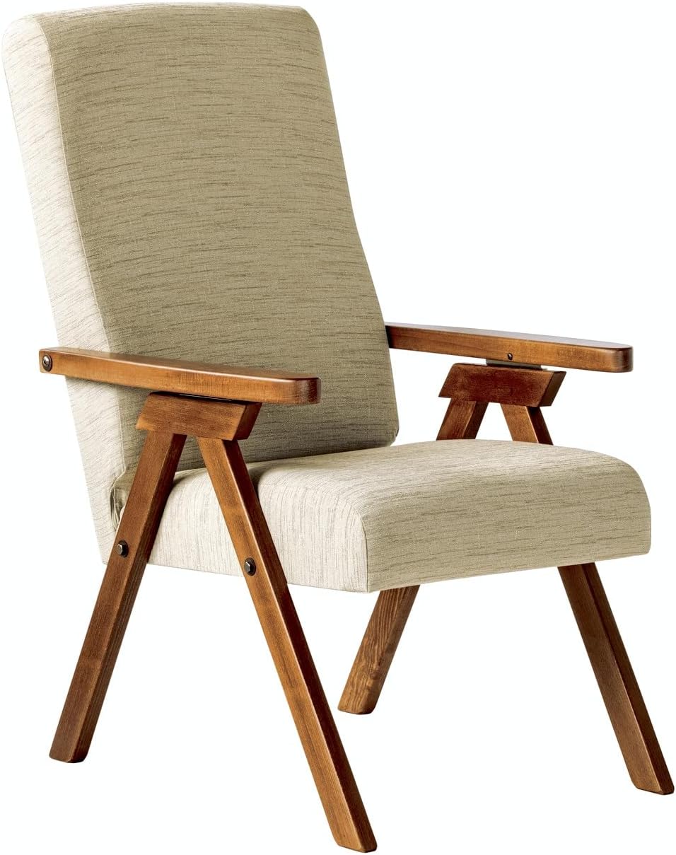 Poltrona legno FIAMMETTA ESSEGI SRL Relax reclinabile tessuto Beige Sfoderabile