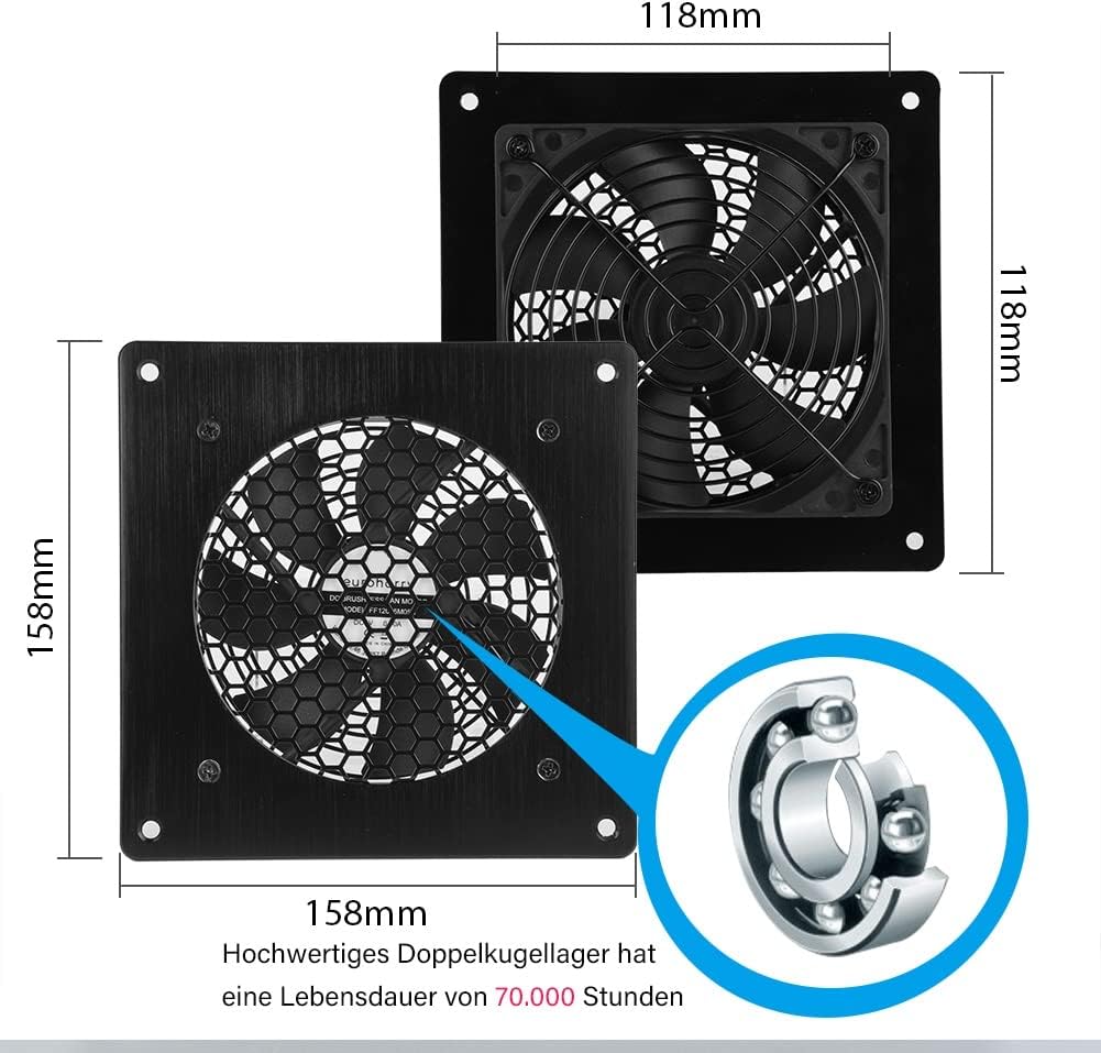Euroharry Ventola USB 120mm con Display Digitale - immagine 4