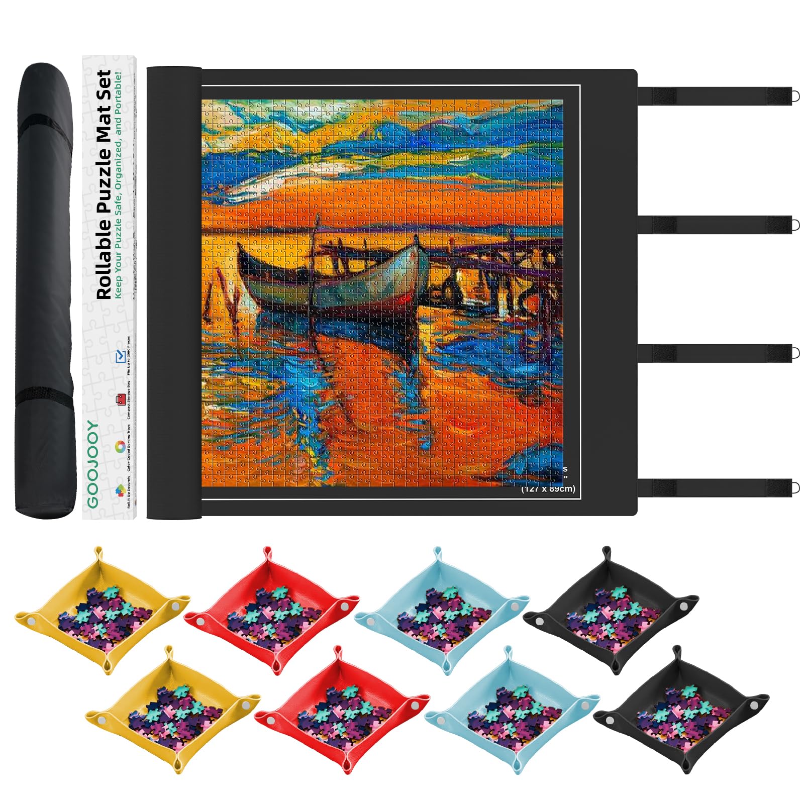 GOOJOOY Tappetini per Puzzle Fino a 2000 Pezzi