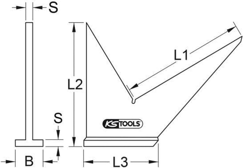 KS Tools 300.0279 Squadra a cappello,1000mm - immagine 4