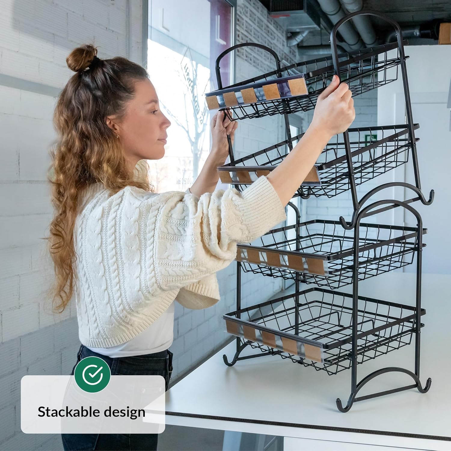 Odoxia Espositore per Caramelle e Snack Impilabile - immagine 5