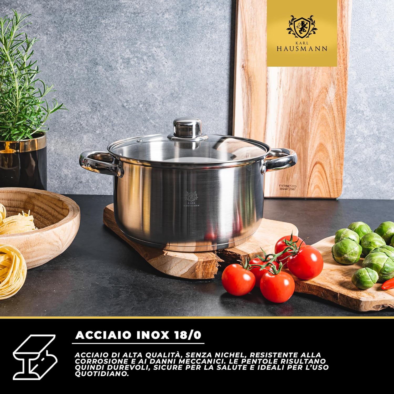 Karl Hausmann Set di Pentole Induzione 4 Pezzi - immagine 4