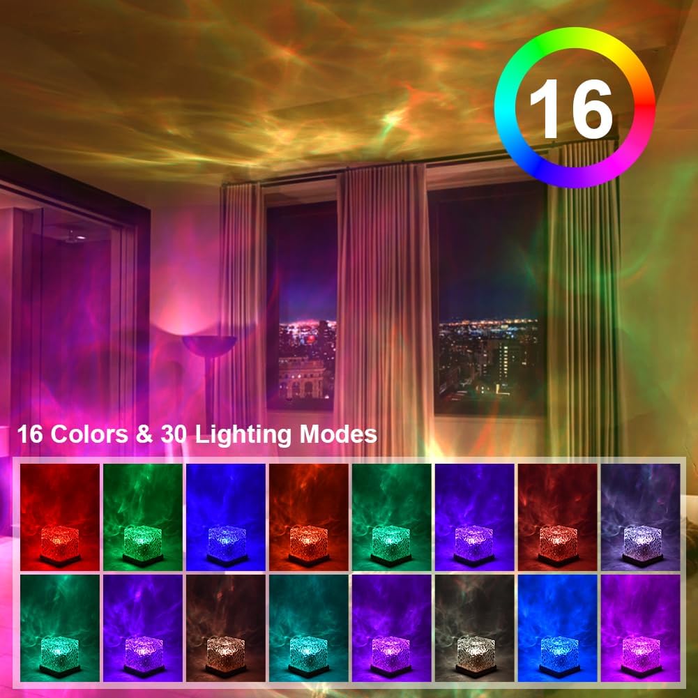 URAQT Proiettore Stelle Soffitto Onde 16 Colori - immagine 3