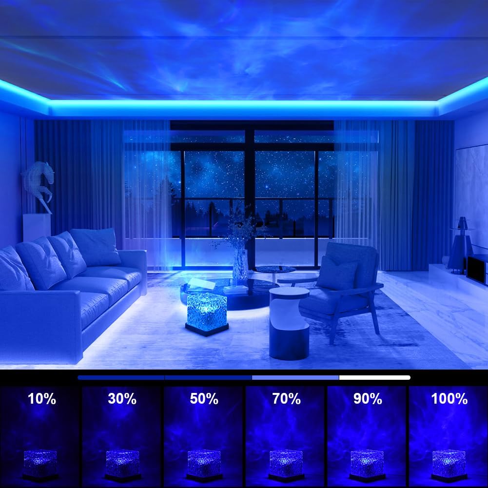 URAQT Proiettore Stelle Soffitto Onde 16 Colori - immagine 4