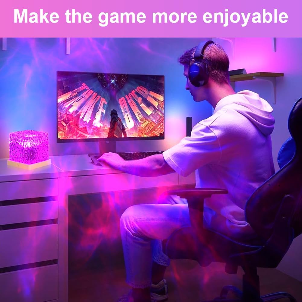 URAQT Proiettore Stelle Soffitto Onde 16 Colori - immagine 6