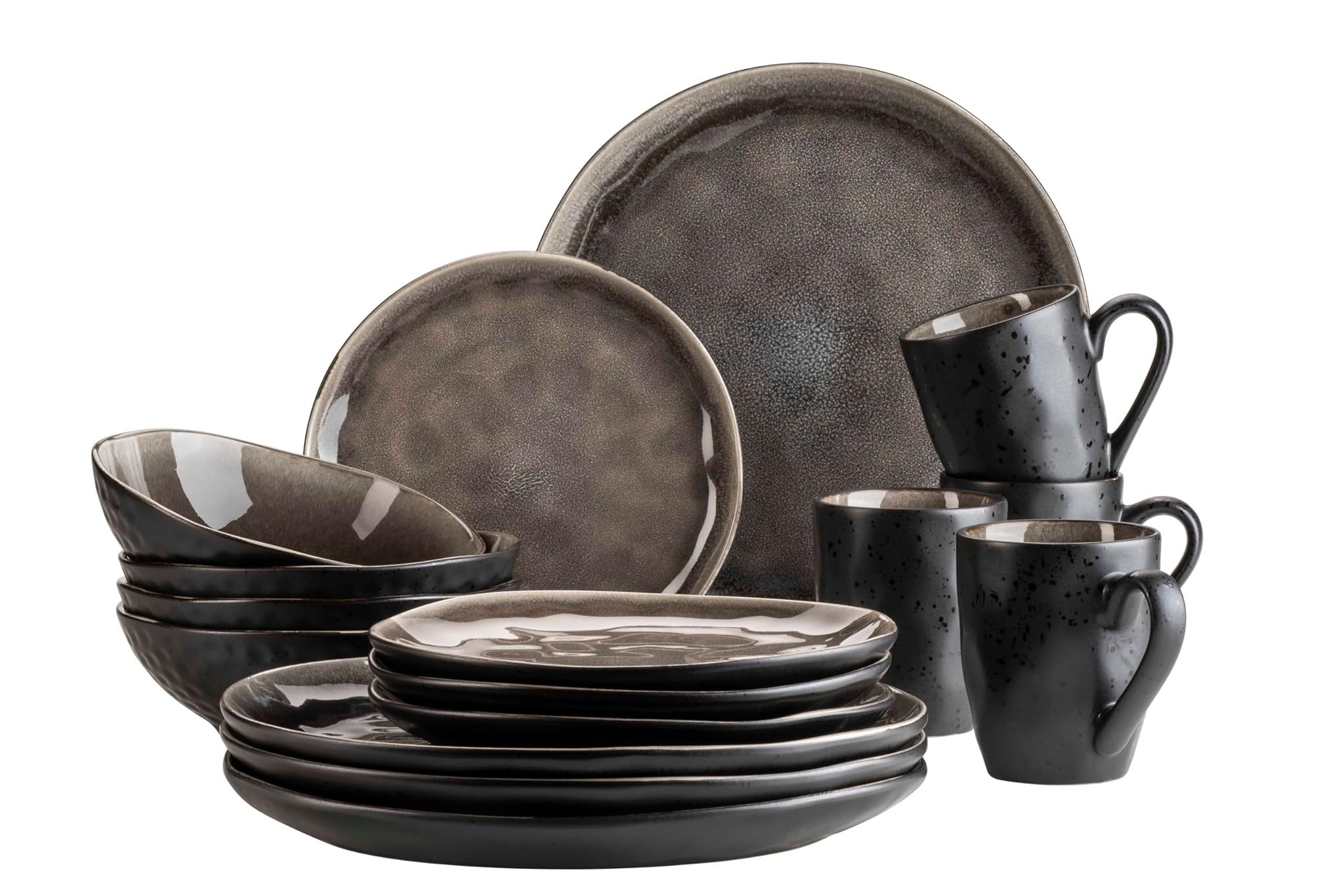 Mäser 934073 Niara Organic - Set Stoviglie 16 Pezzi