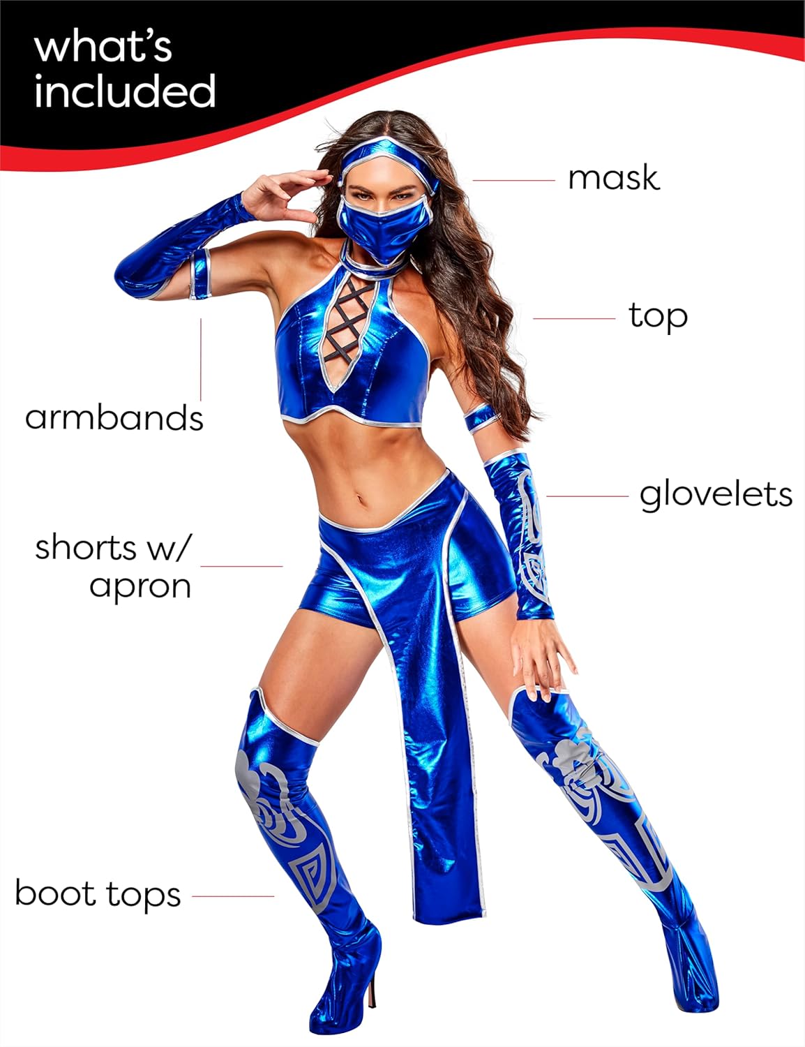 Secret Wishes - Costume da kitana Mortal, da donna - immagine 3