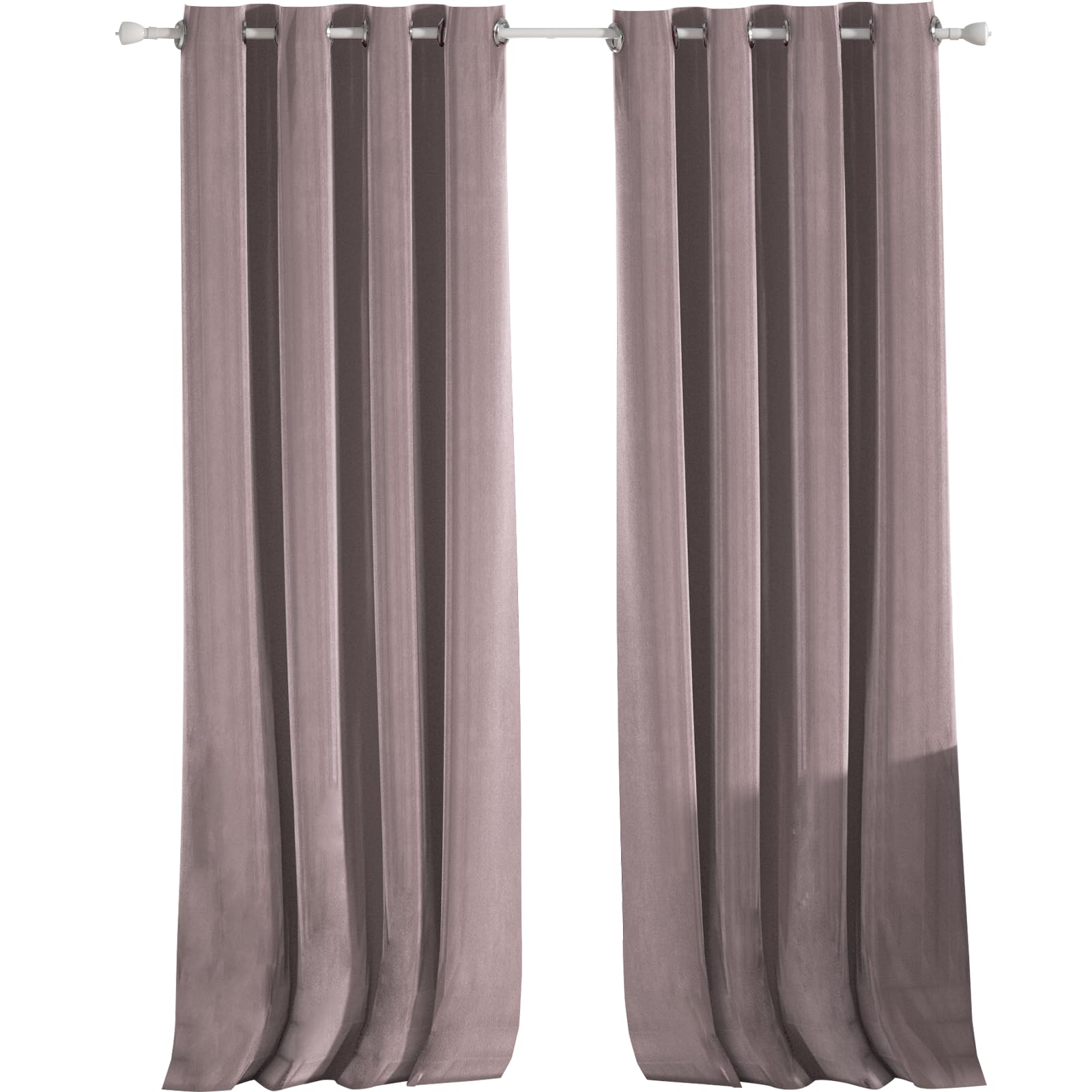 Ystyle Tende Velluto 100% Oscuranti 140x300cm, Rosa