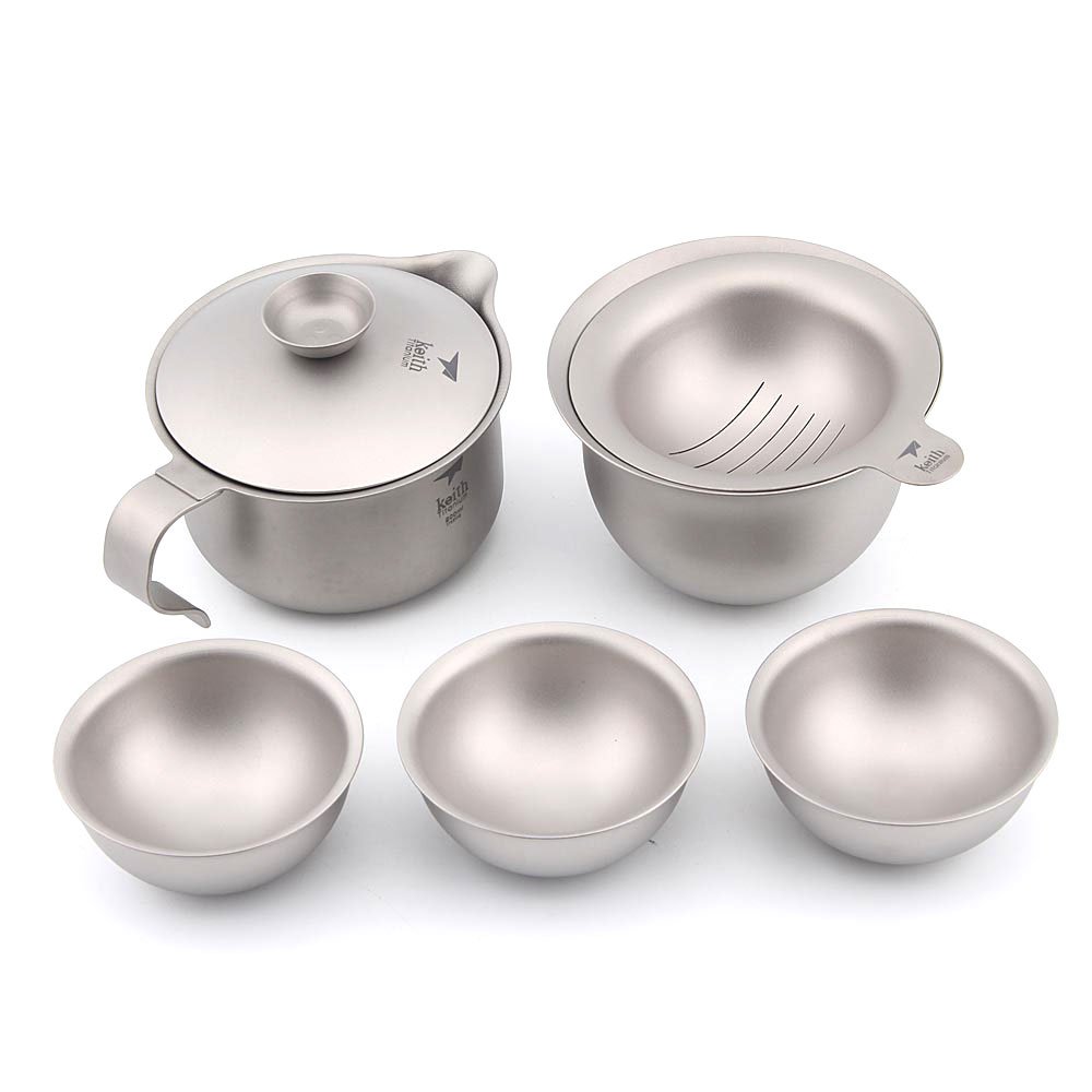 Keith TI3910 Kong fu Titanium Tea set