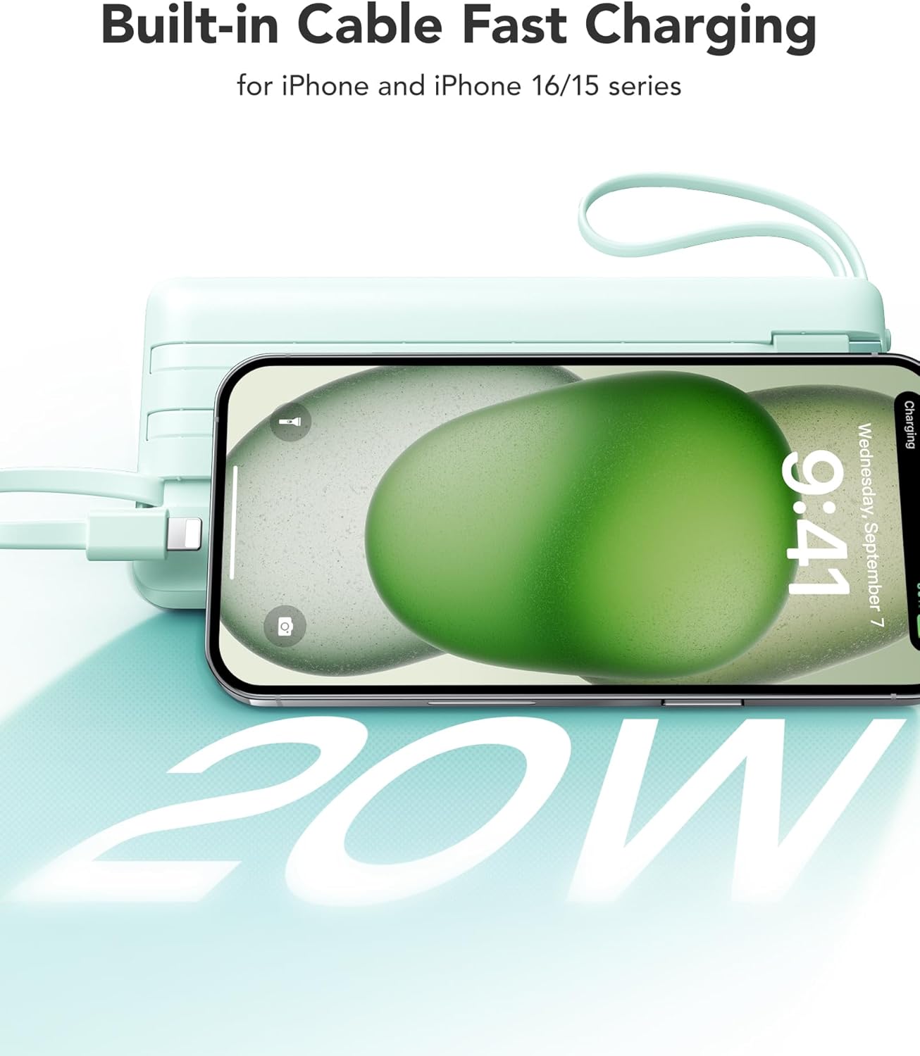 Vrurc Caricatore Portatile 20000mAh, Verde - immagine 2