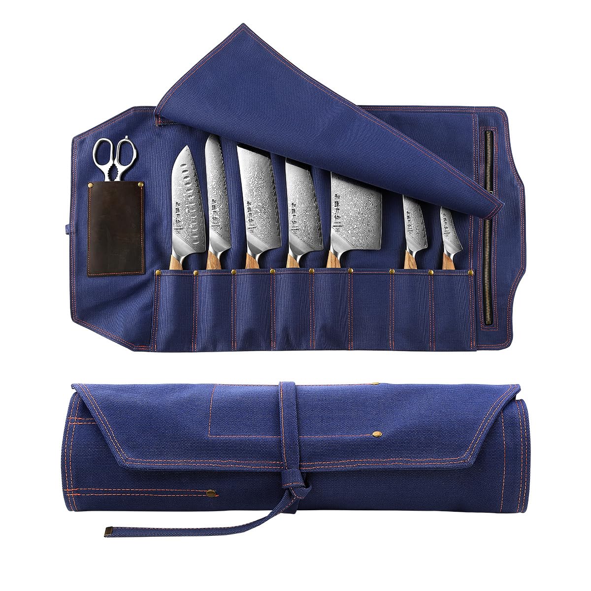 HEZHEN Chef Rotolo di Coltello Borsa per Coltelli