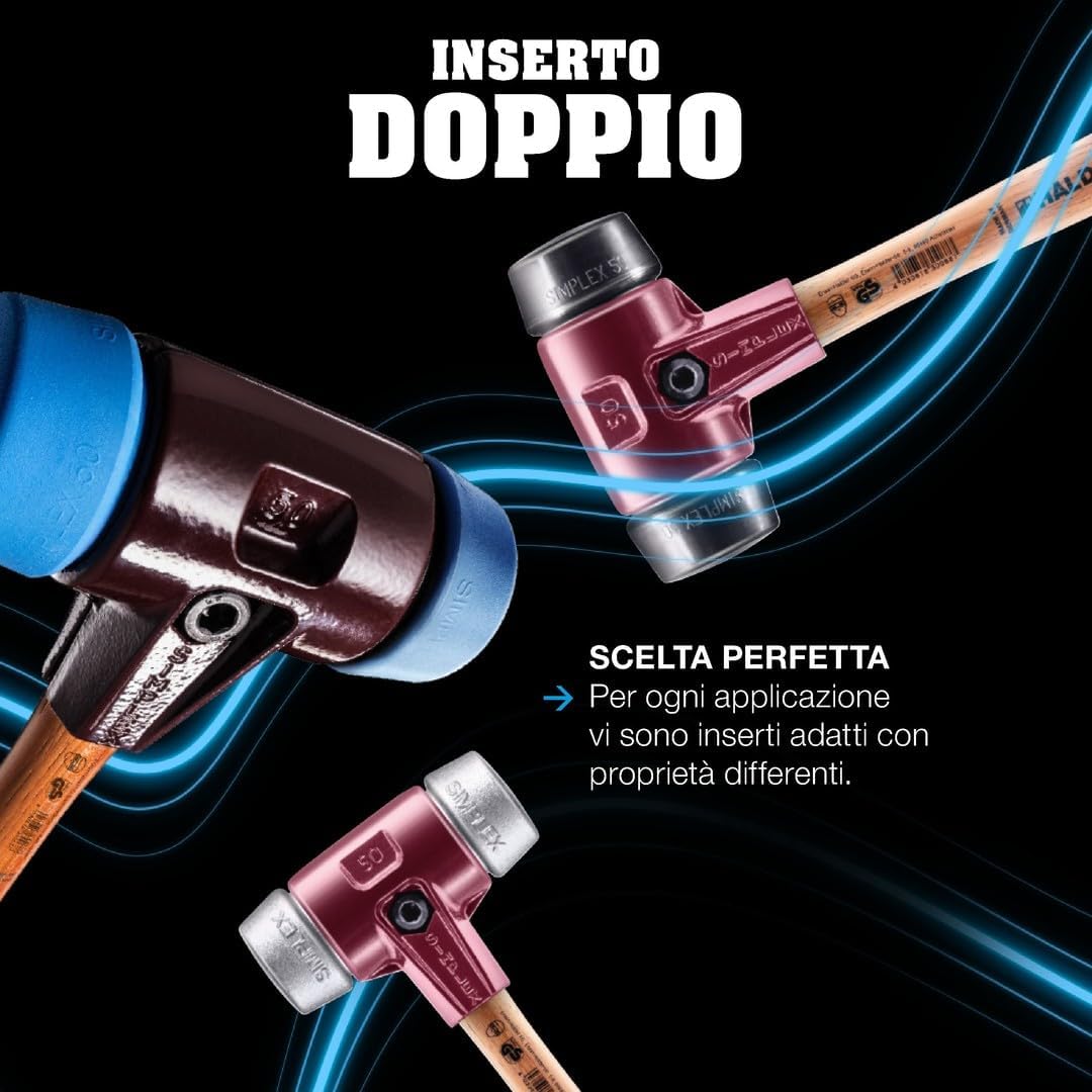 Halder WHA3002080 - Mazzuolo Simplex in gomma, 80 mm - immagine 8