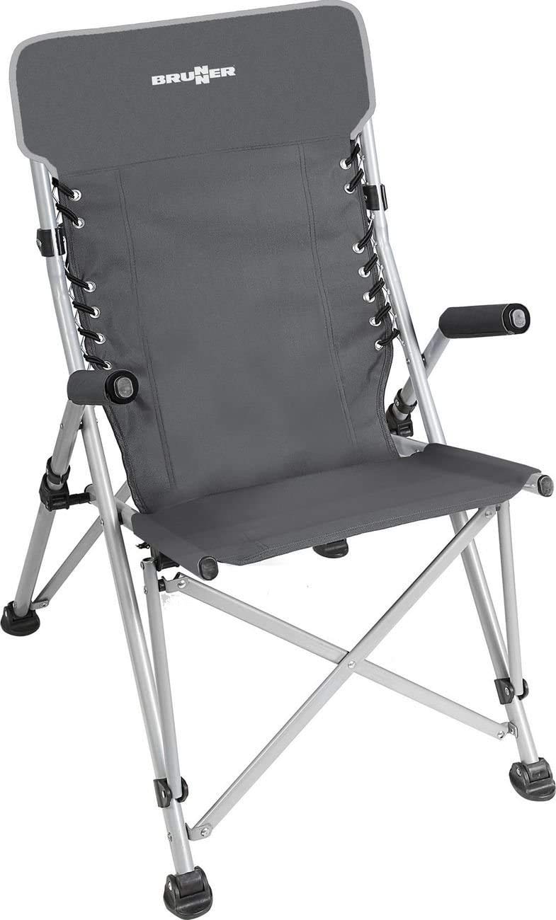 Brunner Sedia Raptor Suspension, Acciaio Inossidabile, Grigio