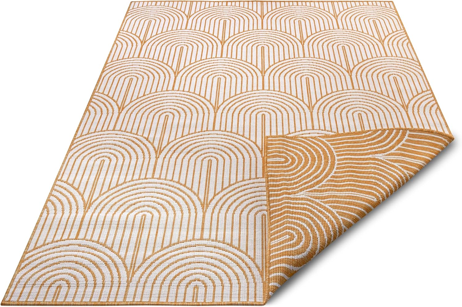 Hanse Home Pangli - Tappeto Esterni Boho Scandinavo, Ocra - immagine 9