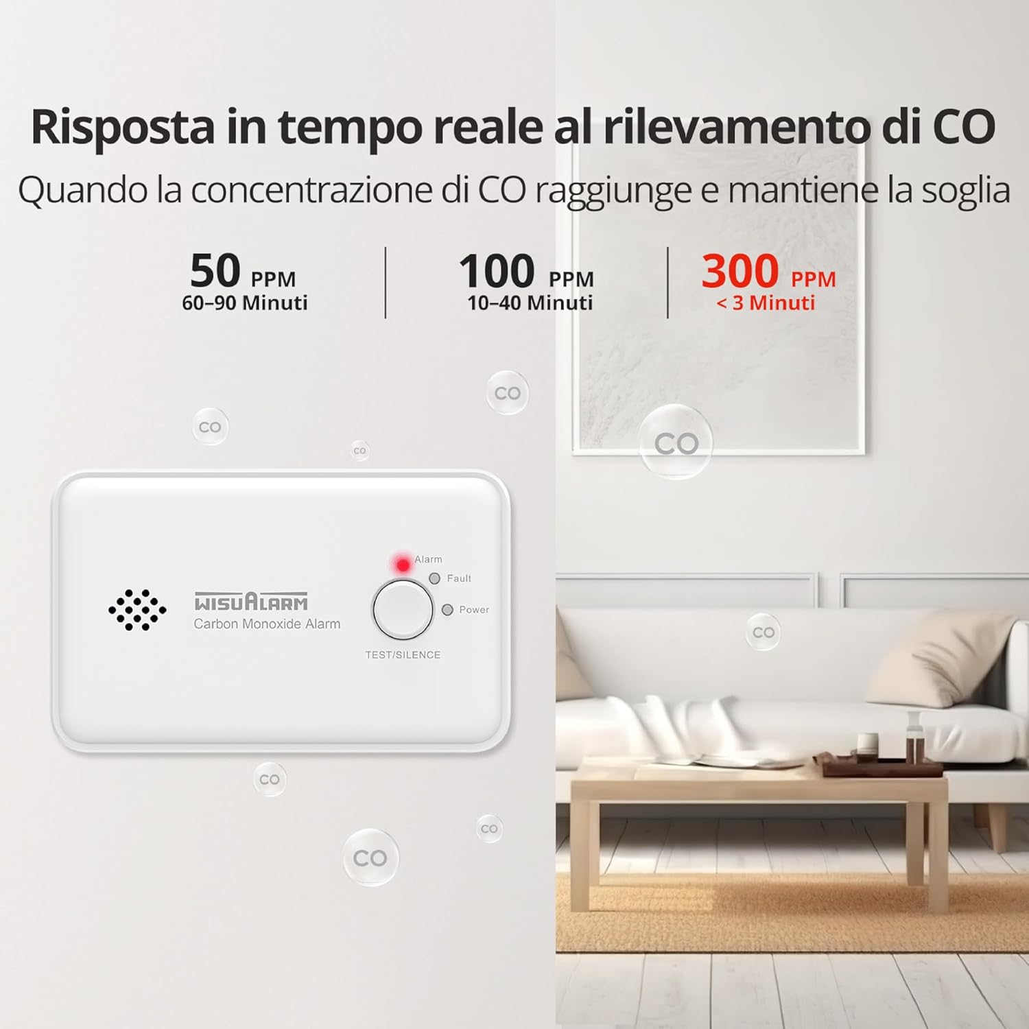 Rilevatore Monossido di Carbonio (2 PCS) - immagine 3