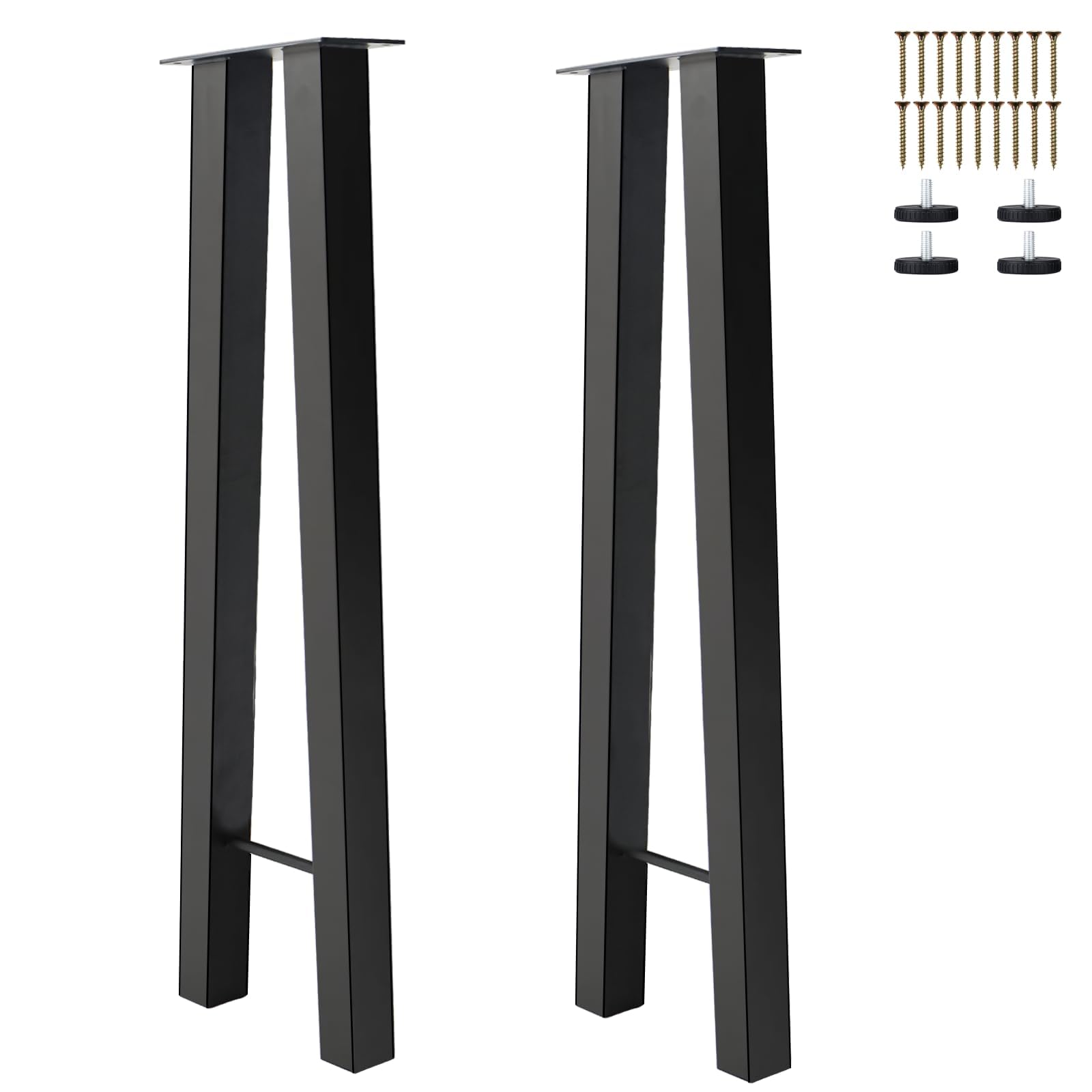 Homtone Gambe da Tavolo in Metallo Industriale