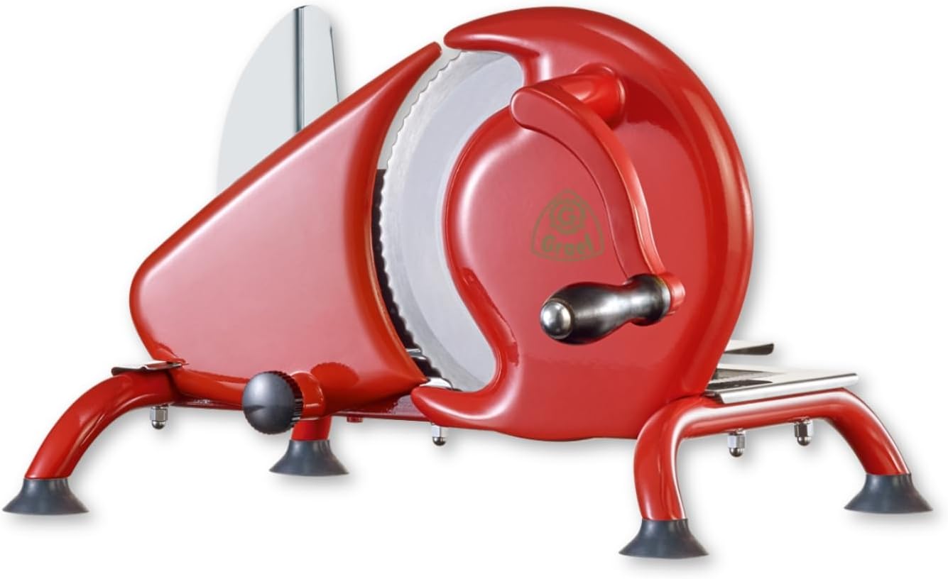 Graef Affettatrice Manuale H 93 H93EU Rosso, Acrilico, per Formaggio