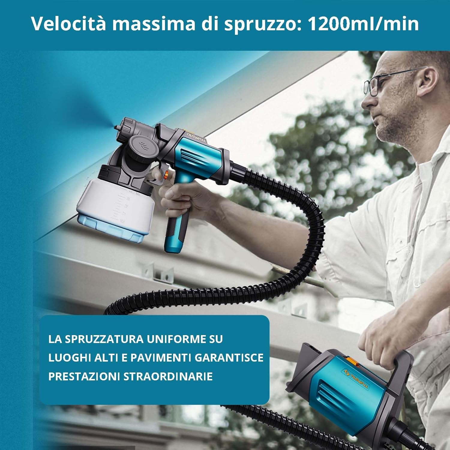 Tilswall Pistola a Spruzzo Elettrica Shark 800 - immagine 6