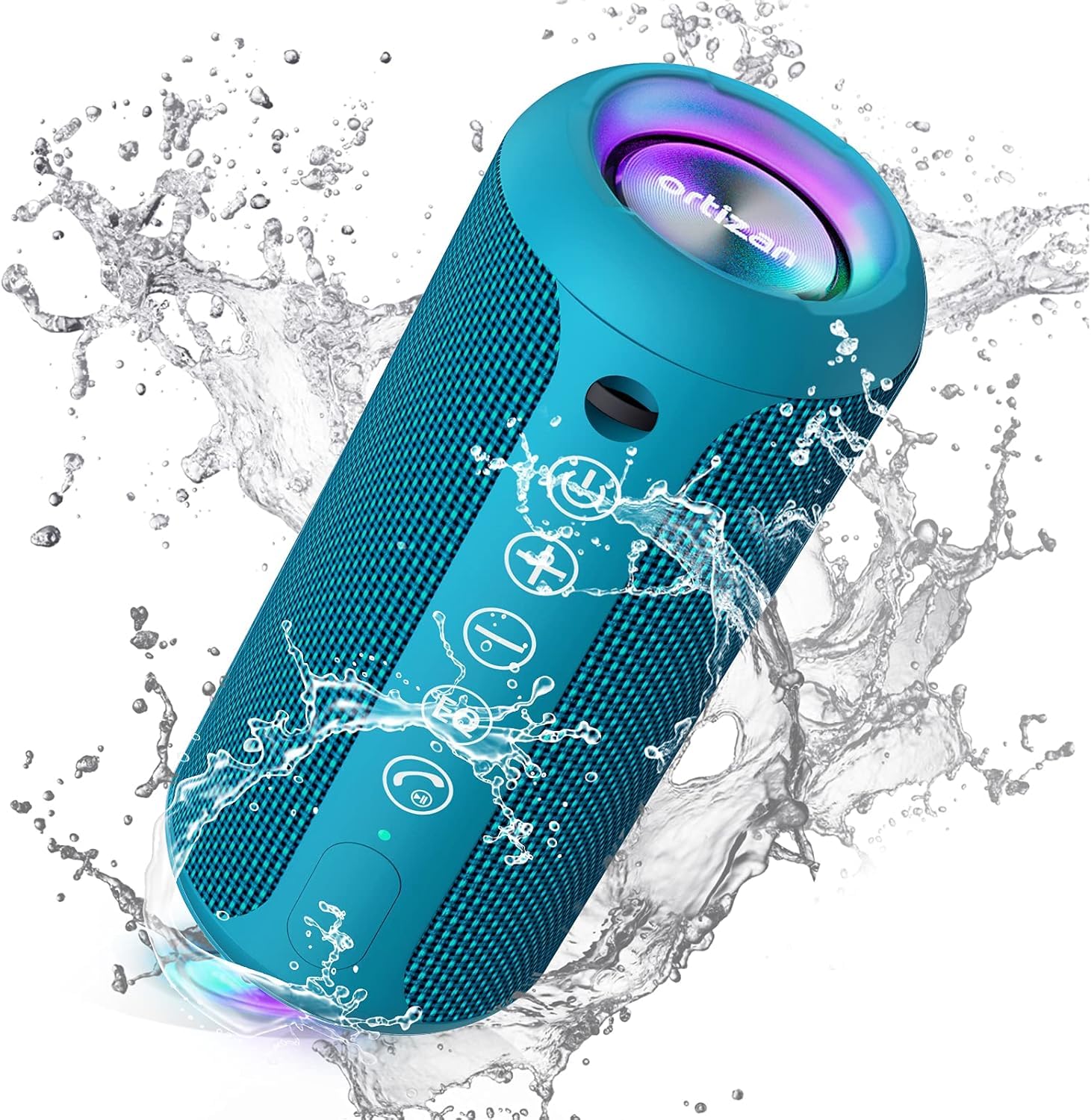 Ortizan X10 Speaker Bluetooth Portatile IPX7, Blu