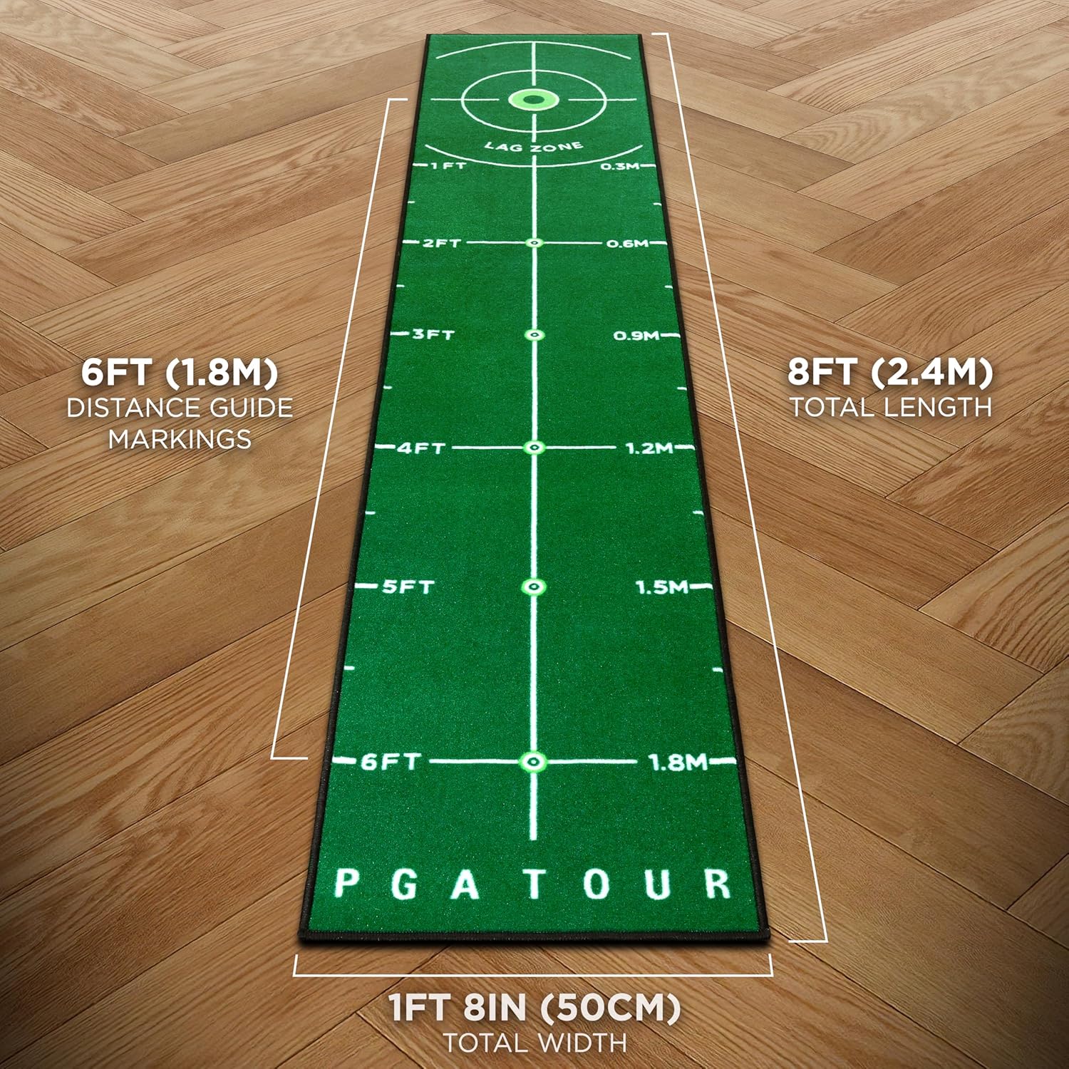 Pga Tour Tappetino da Golf Deluxe 2,4m Indoor - immagine 5