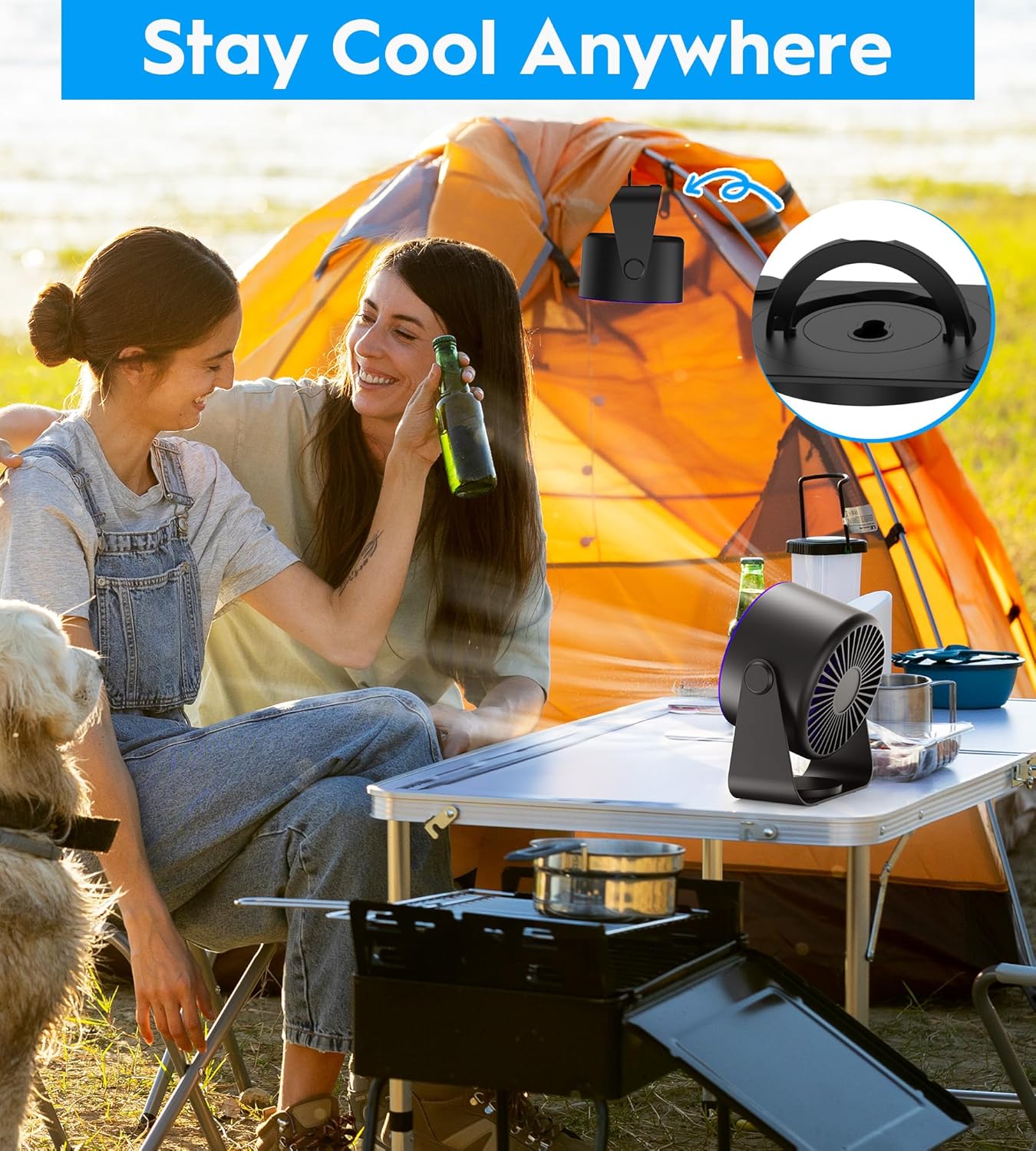 Fxi Mini Ventilatore da Tavolo Portatile USB - immagine 3