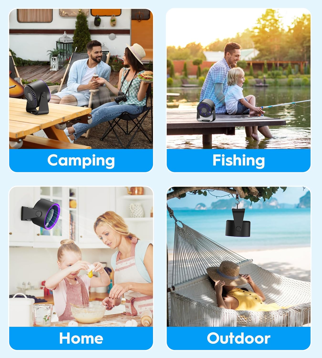 Fxi Mini Ventilatore da Tavolo Portatile USB - immagine 6