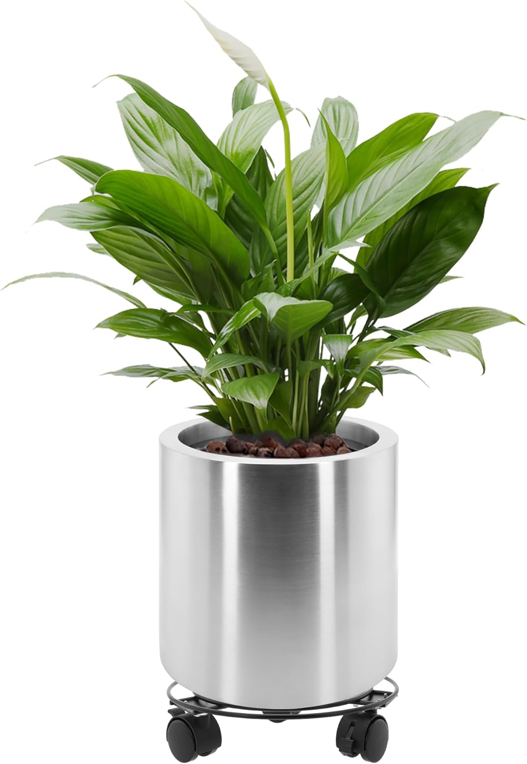 LONGRUN Vaso Cilindrico in Acciaio Inox 25cm - immagine 1