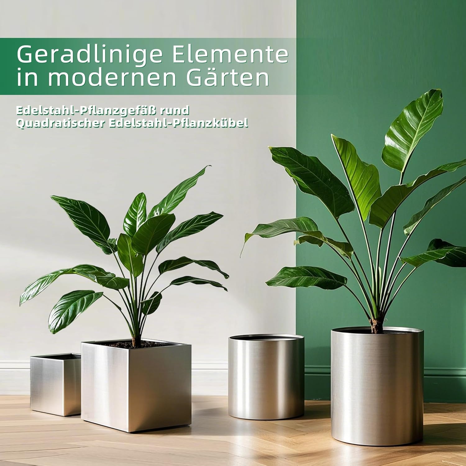 LONGRUN Vaso Cilindrico in Acciaio Inox 25cm - immagine 6