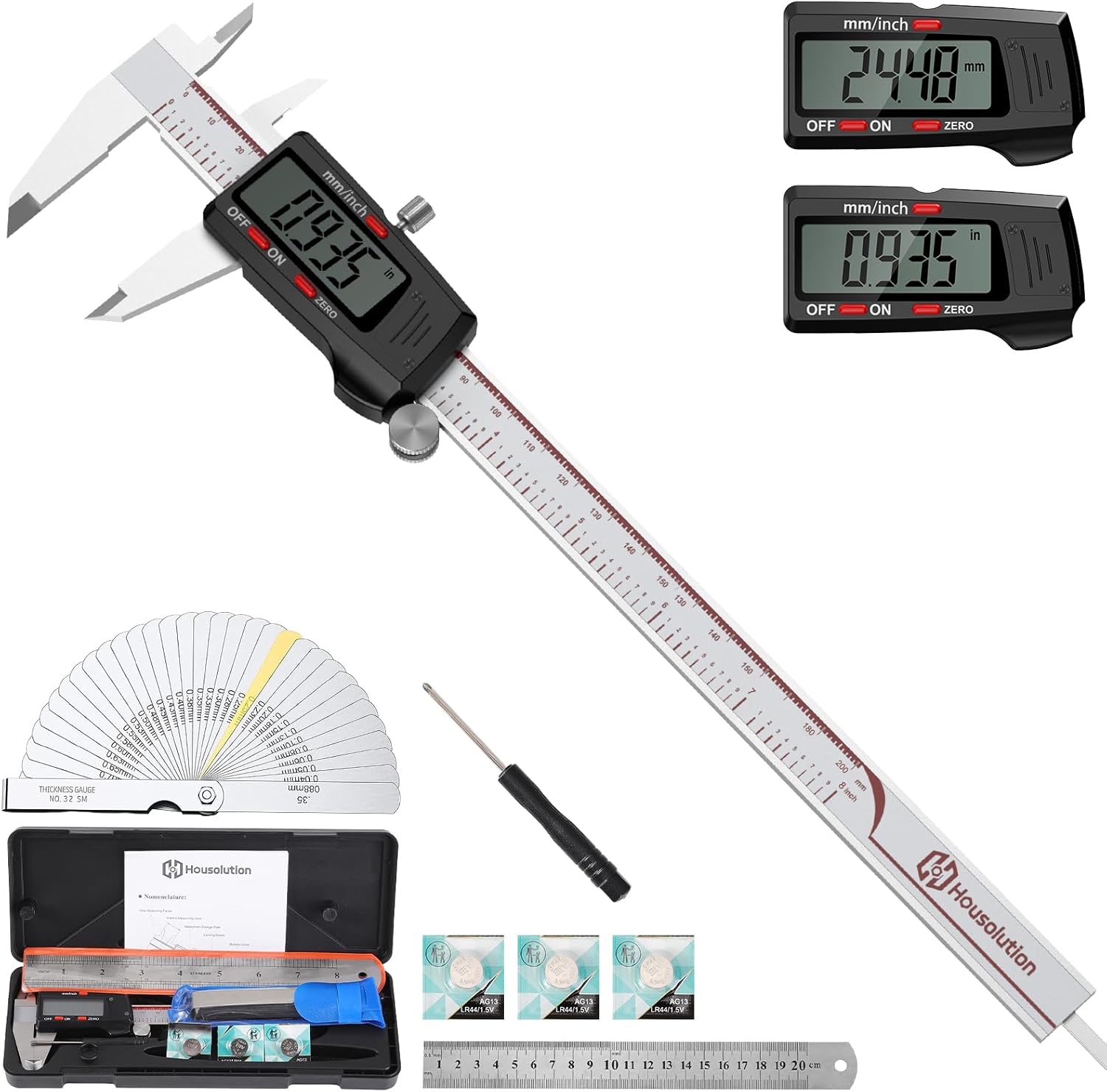 Housolution Calibro Digitale 8" con Schermo LCD - immagine 1