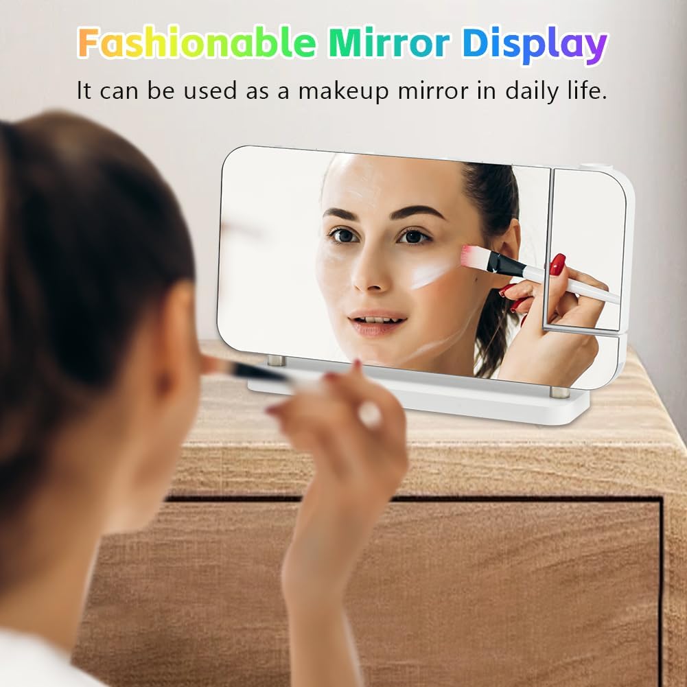 Sveglia con Proiezione e Schermo LED, Porta USB-C - immagine 8