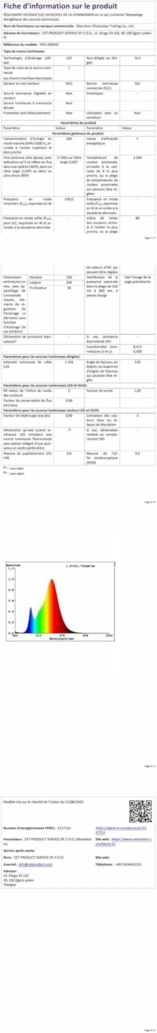 Blivrig Faretto LED da Esterno 200W 3000K - immagine 10