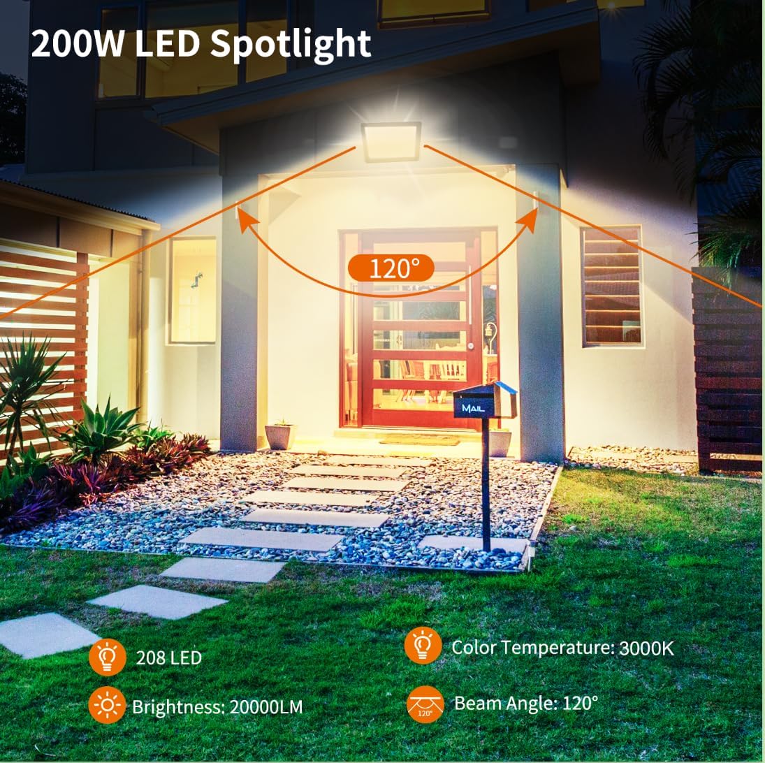 Blivrig Faretto LED da Esterno 200W 3000K - immagine 2