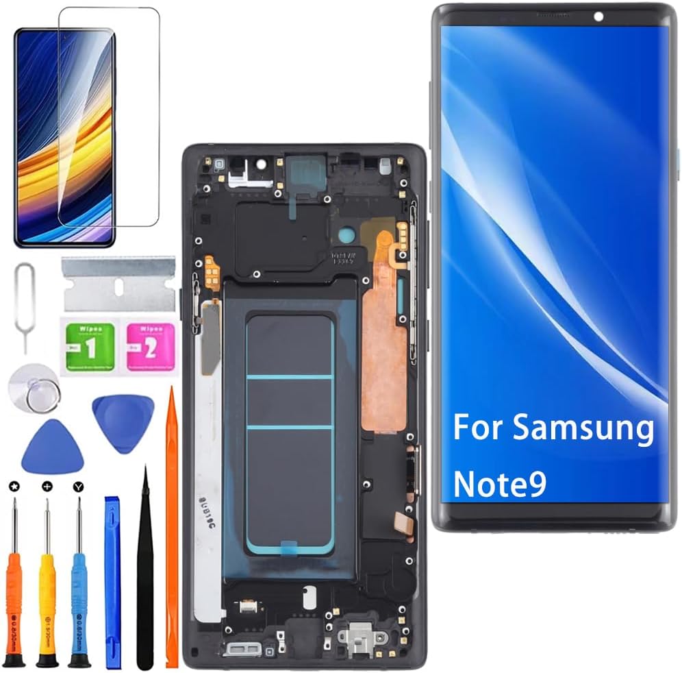 HLYGZX Display Ricambio per Samsung Galaxy Note 9, Nero - immagine 1