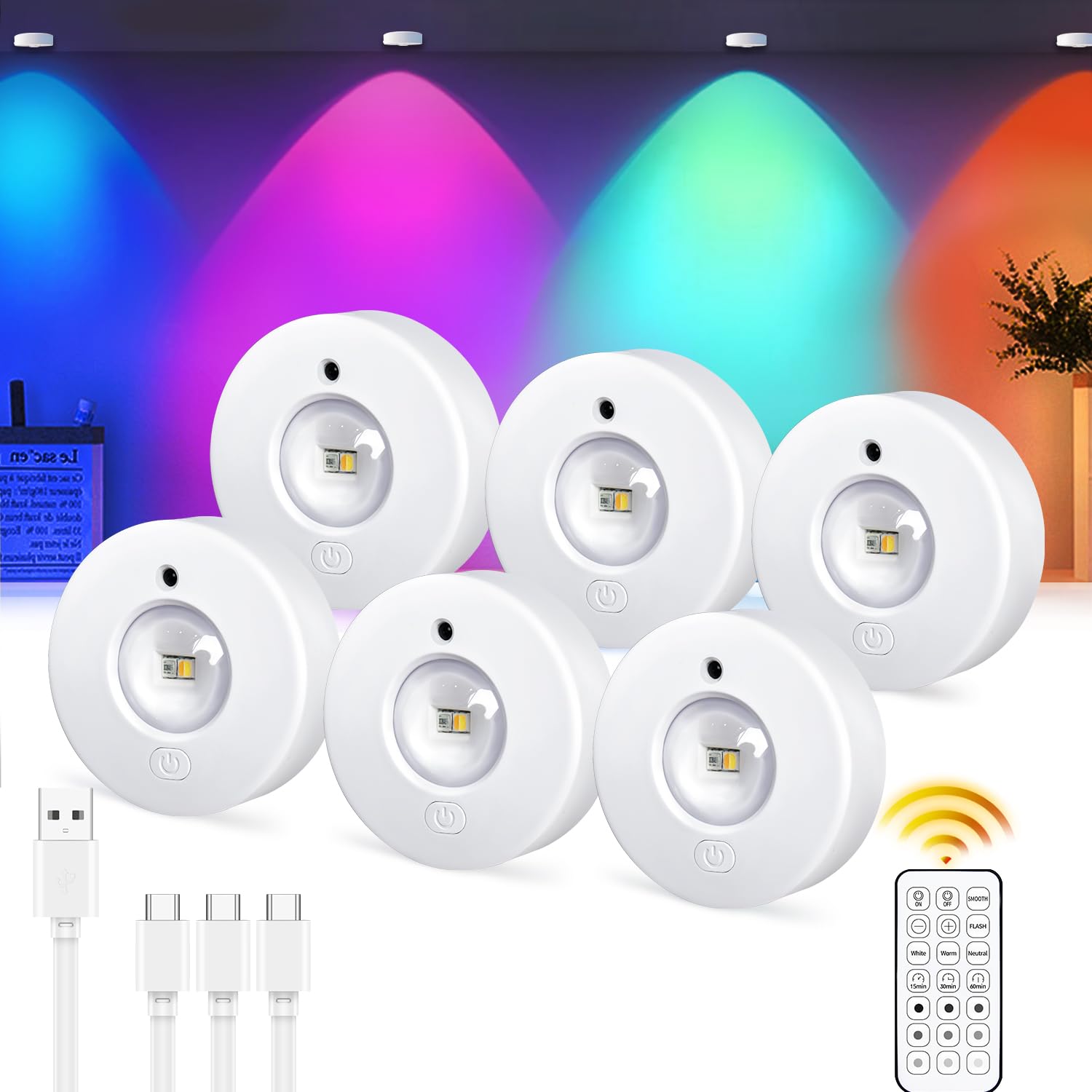 Epochglo Illuminazione LED Wireless con Telecomando