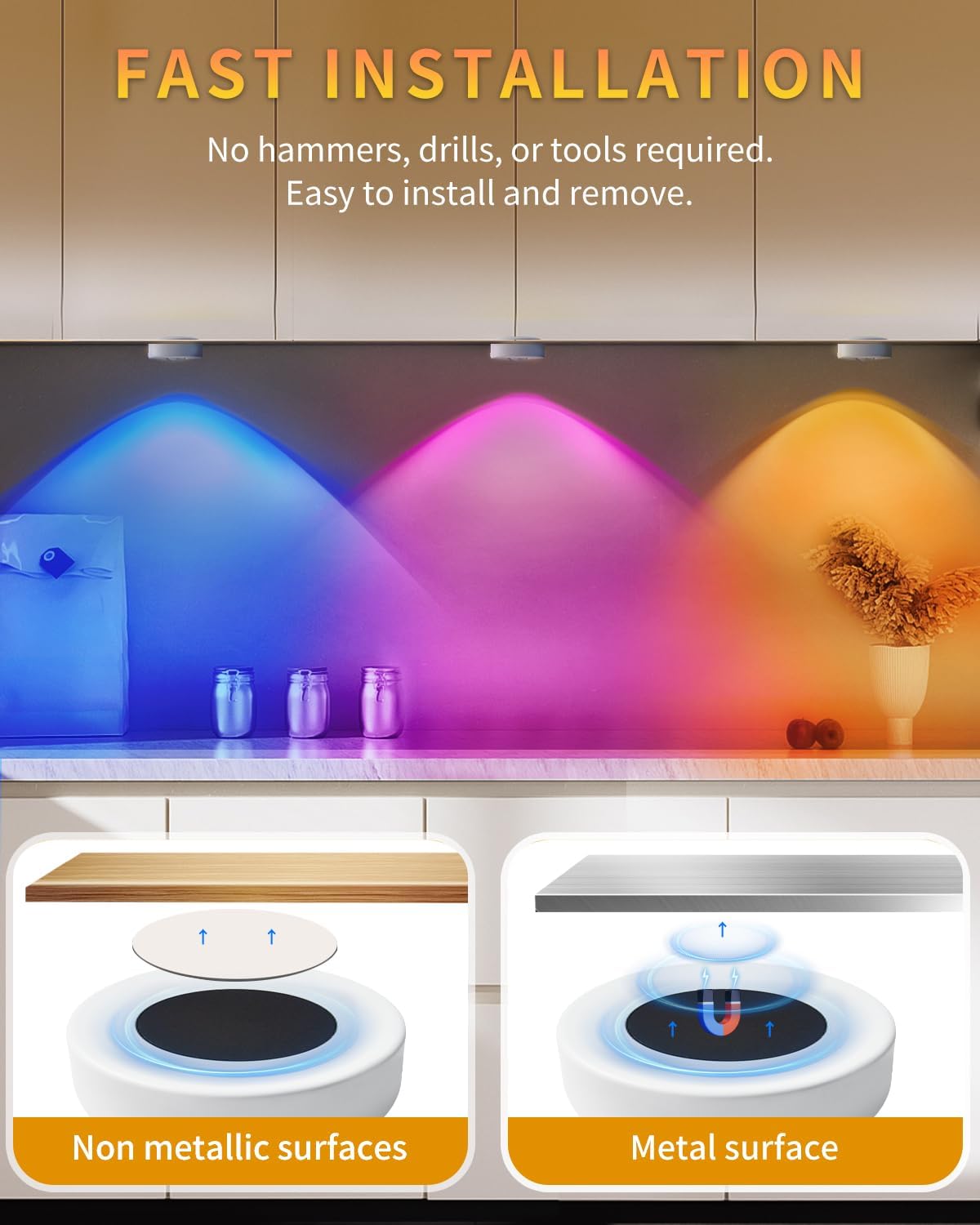 Epochglo Illuminazione LED Wireless con Telecomando - immagine 6