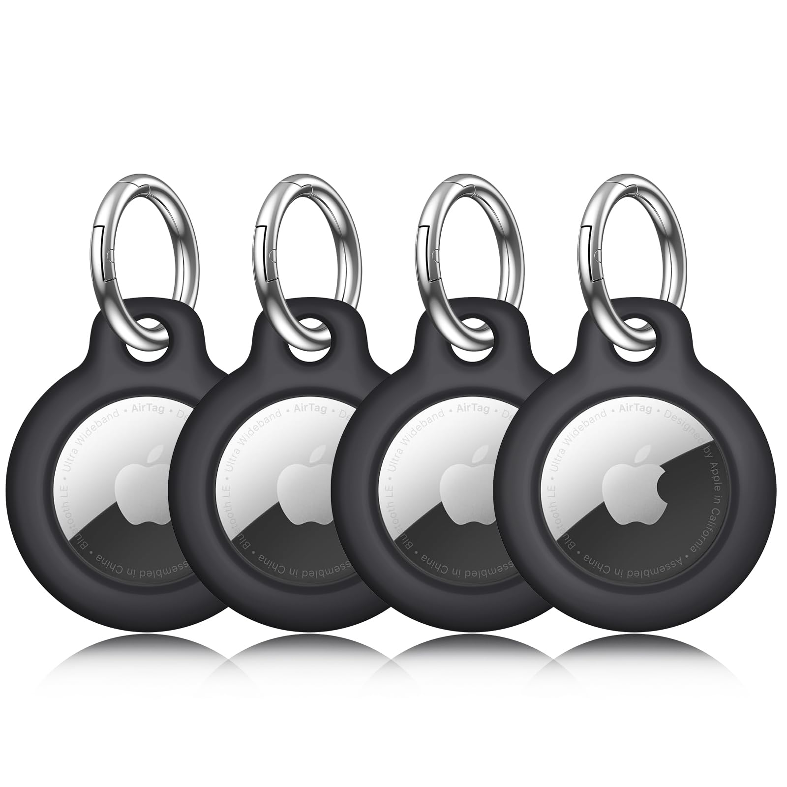 Meliya AirTag Portachiavi per Apple Airtag (4 Pezzi)