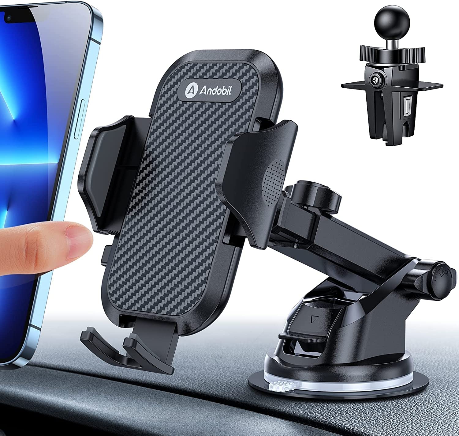 Andobil Supporto per cellulare da auto 3 in 1
