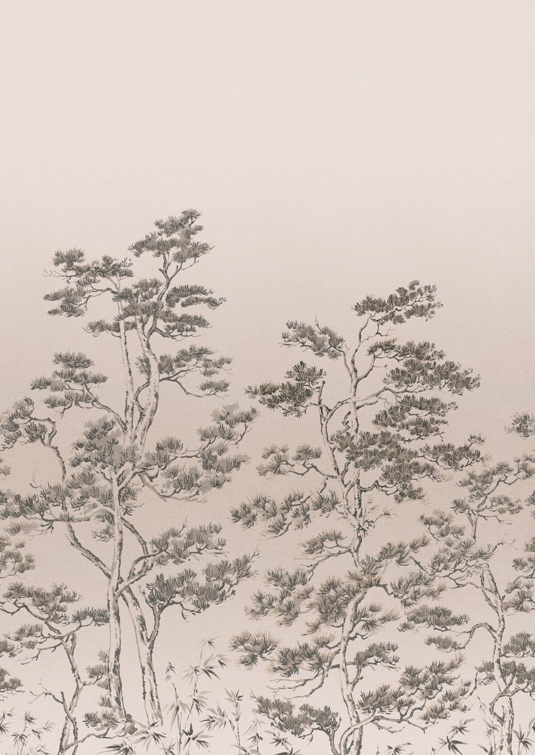 Rasch Wallpaper 360745 - Carta da Parati Alberi Beige e Marrone