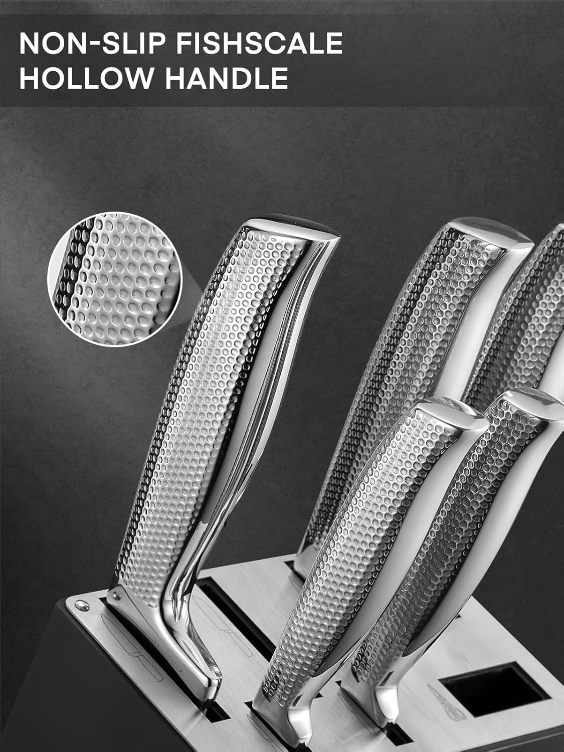 Fohere Set Coltelli da Cucina Professionale 14 Pezzi - immagine 5