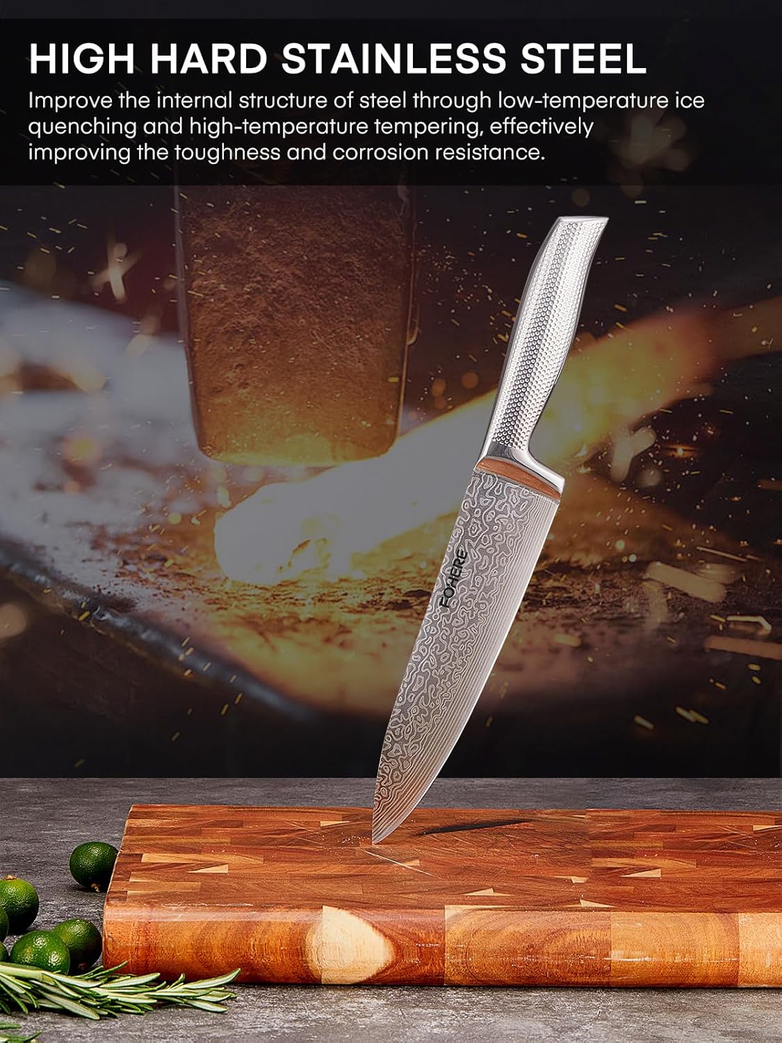 Fohere Set Coltelli da Cucina Professionale 14 Pezzi - immagine 6