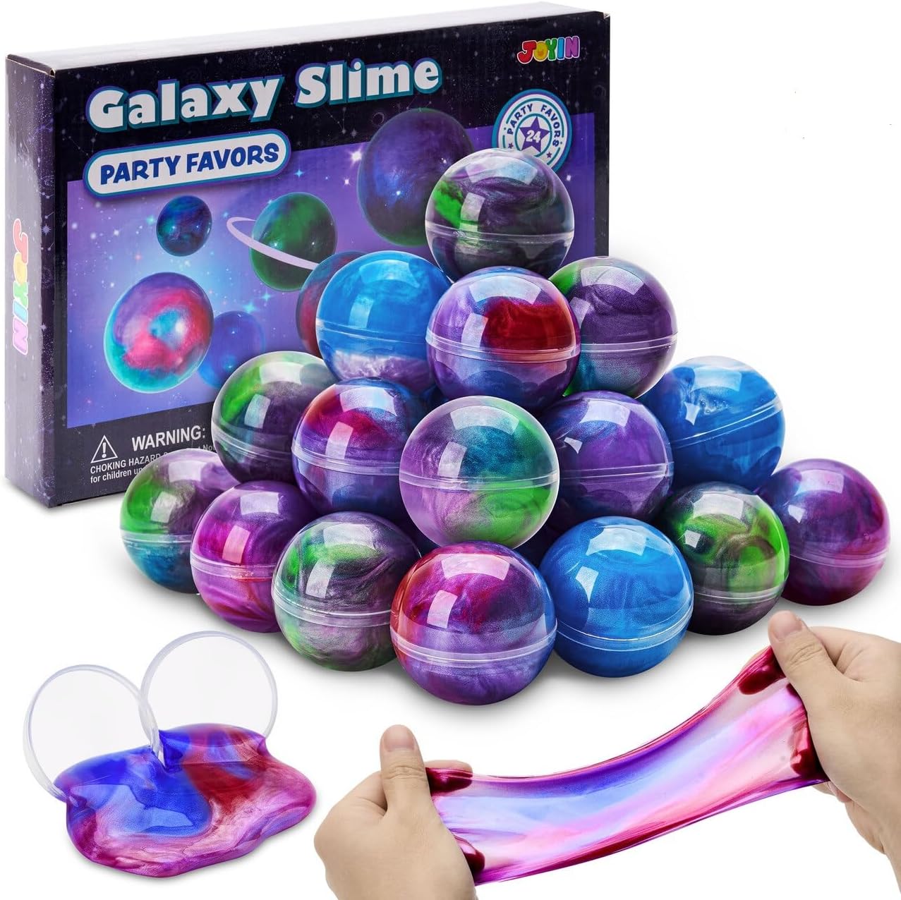 JOYIN Kit Slime Galaxy Verde - 24 Confezioni - immagine 1