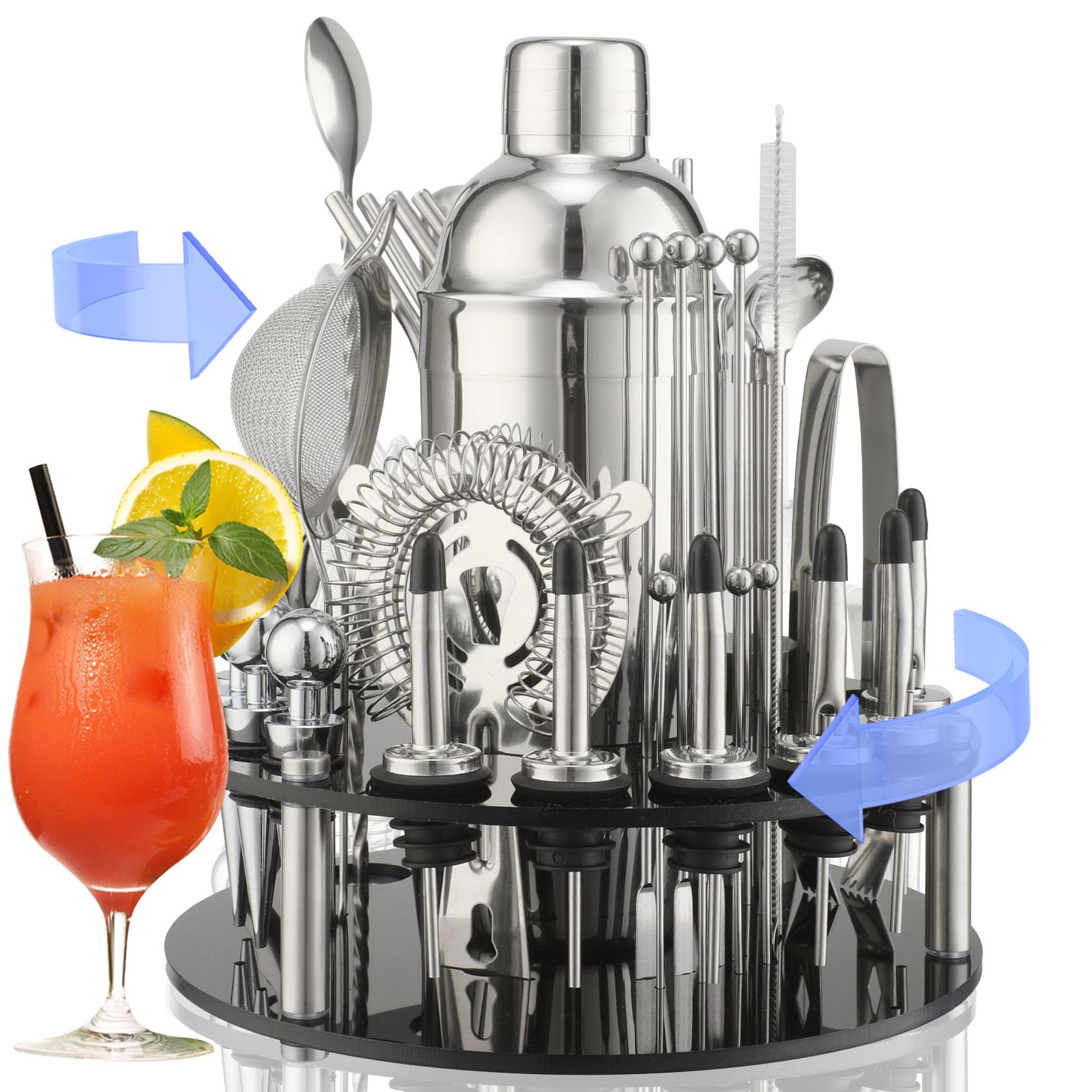 Ckductpro Set da Cocktail 41 Pezzi in Acciaio Inox