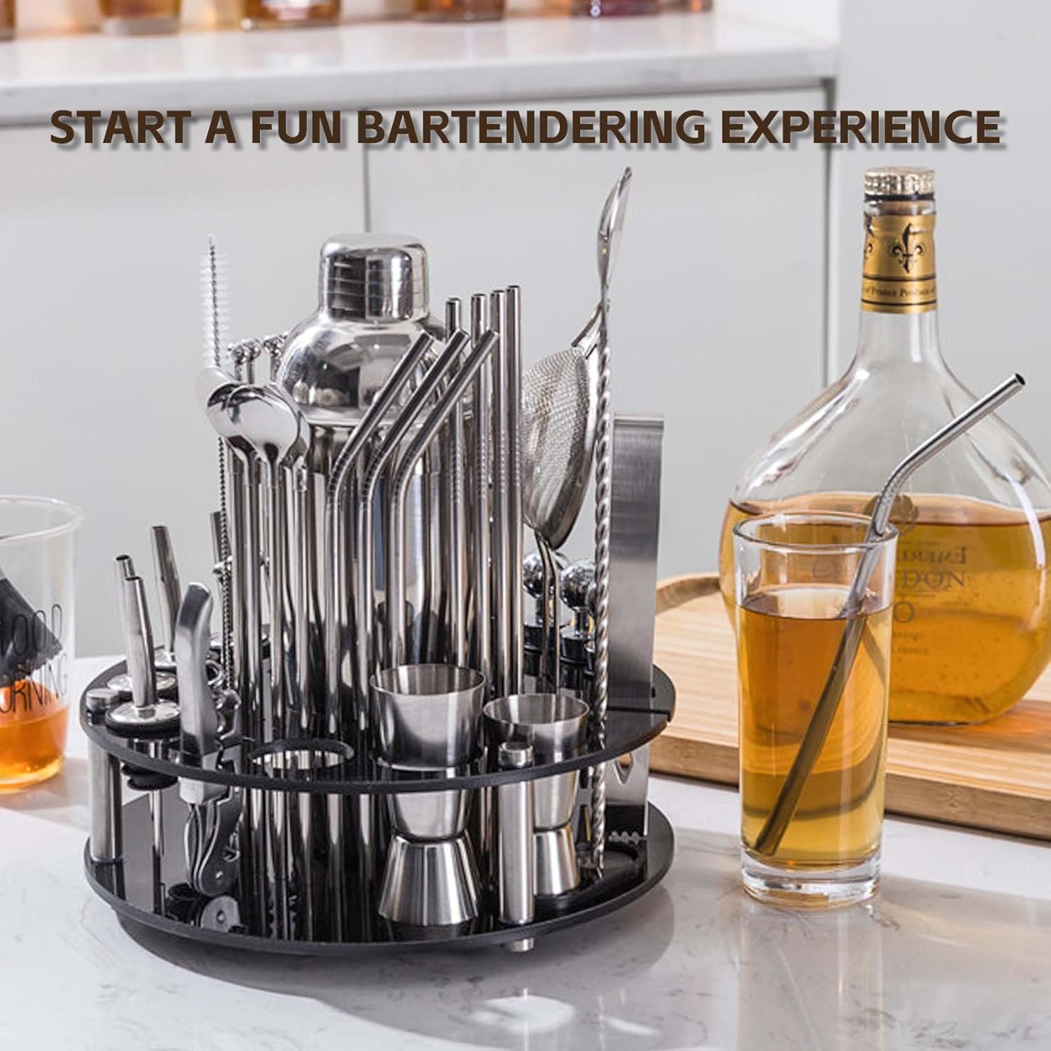 Ckductpro Set da Cocktail 41 Pezzi in Acciaio Inox - immagine 5