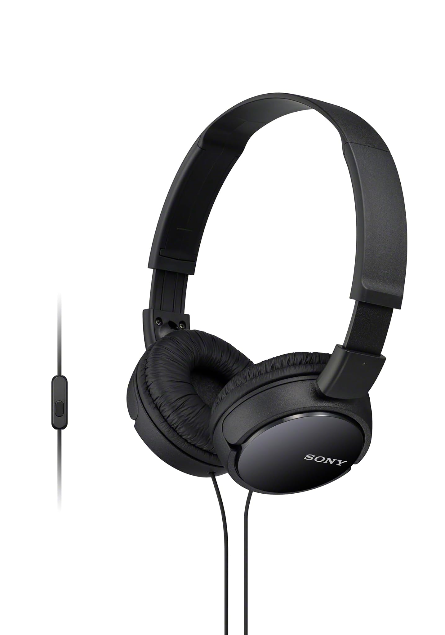 Sony MDR-ZX110AP - Cuffie on-ear con microfono, Nero