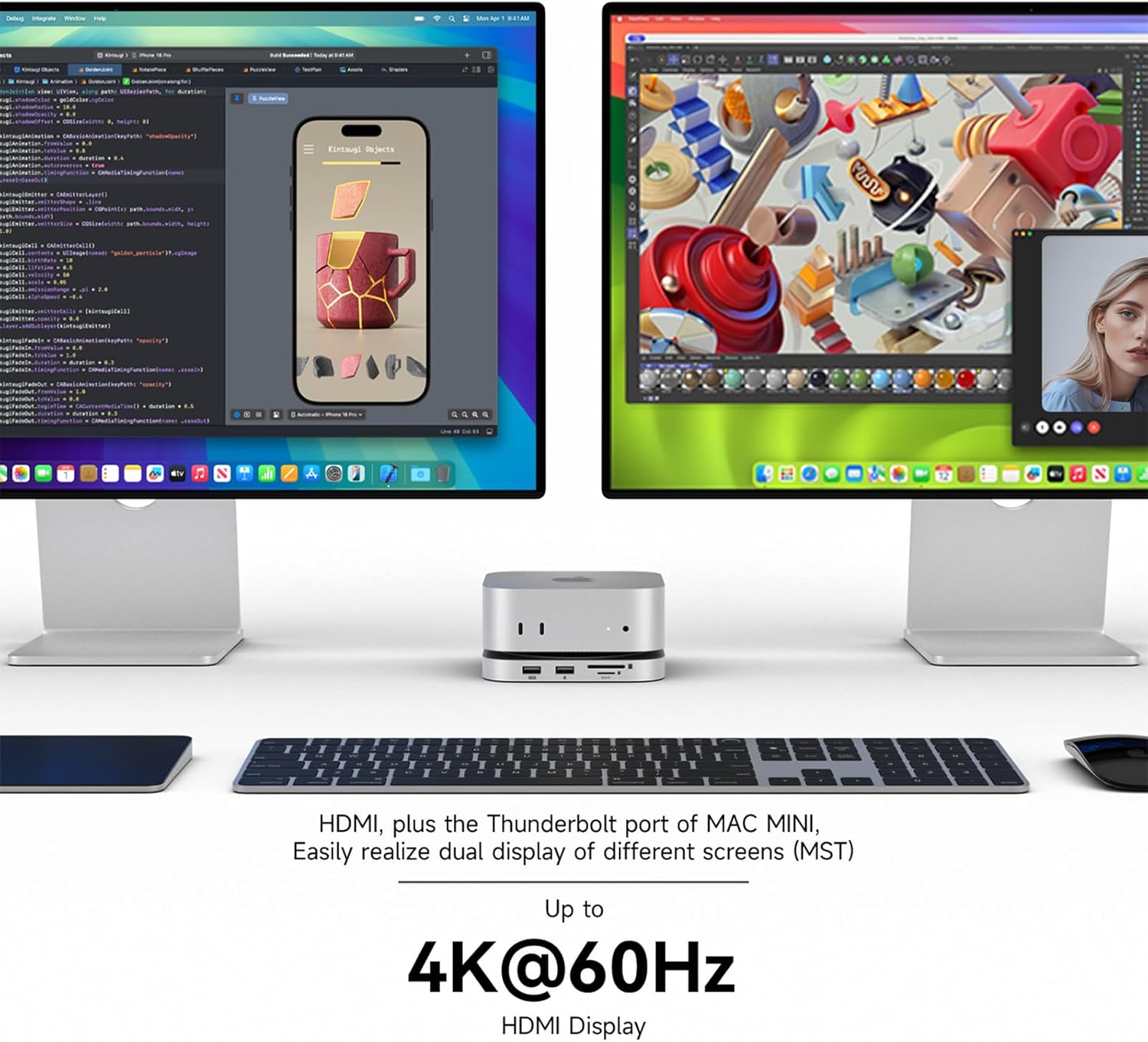 Minisopuru iExpandMate MINI4PRO Dock per Mac Mini M4 - immagine 4