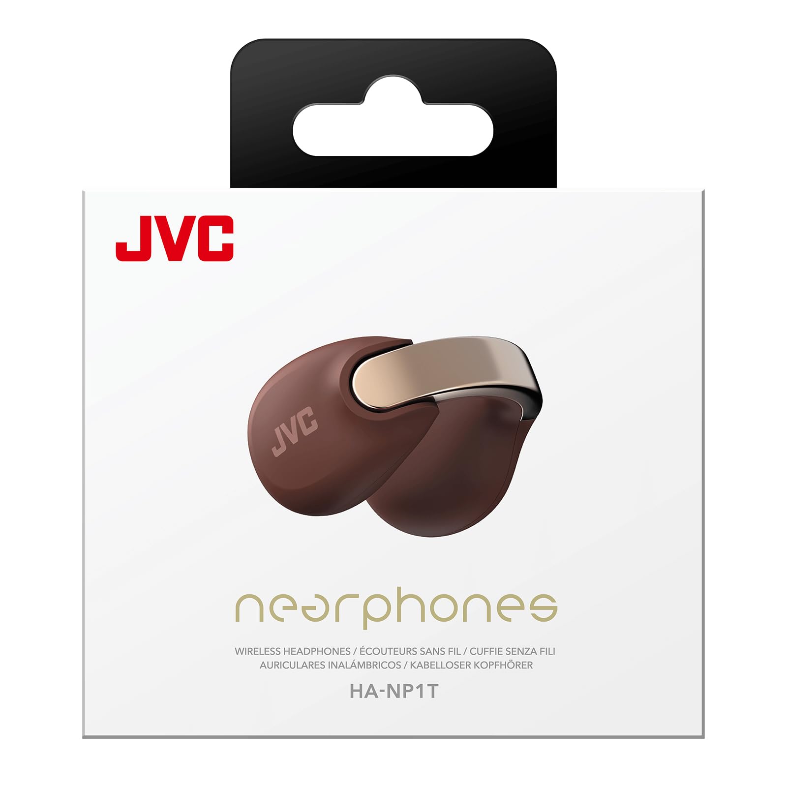 Jvc Nearphones HA-NP1T-T - Cuffie Earcuff, Granata
