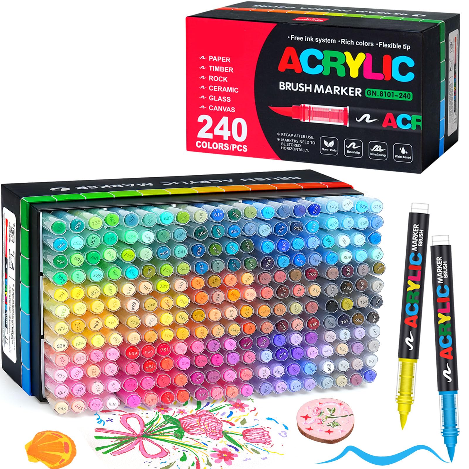 Gunsamg 240 Colori Matite Vernice Acrilica